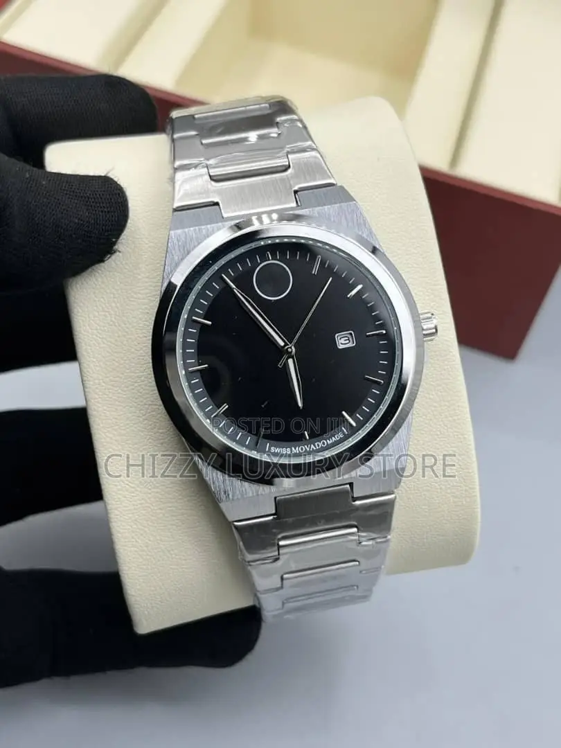 Movado Quality Men Chain Strap Wristwatch