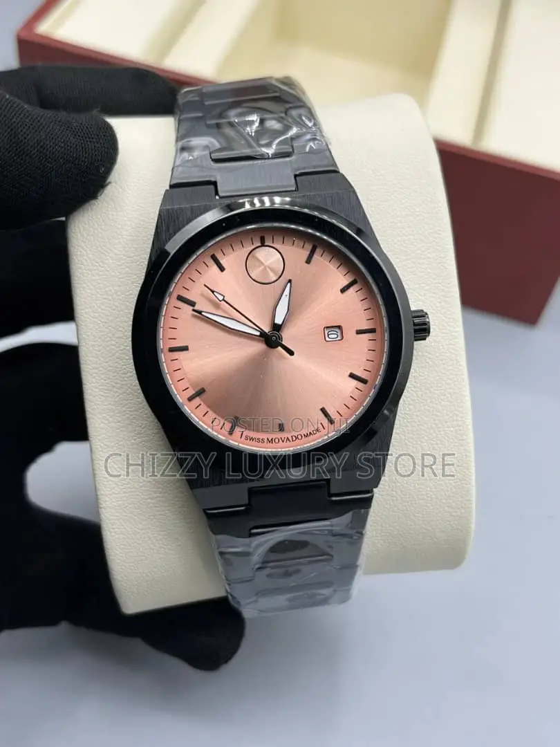 Movado Quality Men Chain Strap Wristwatch