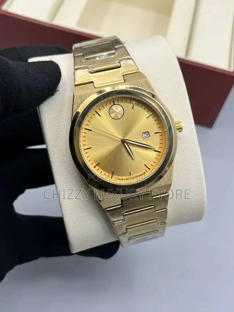 Movado Quality Men Chain Strap Wristwatch