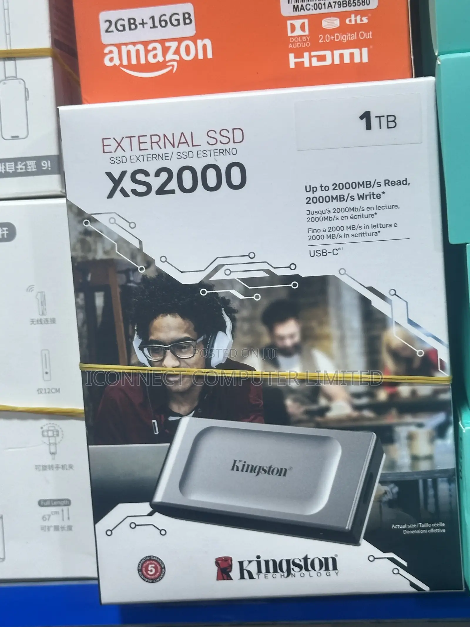 Kingston XS 2000 1TB External Portable SSD Drive