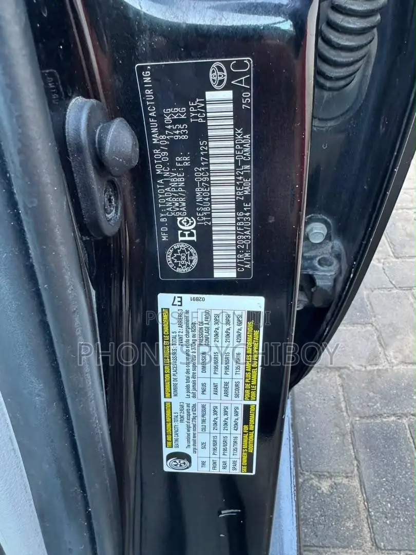 Toyota Corolla LE 4dr Sedan (1.8L 4 cyl 4A) 2009 Black