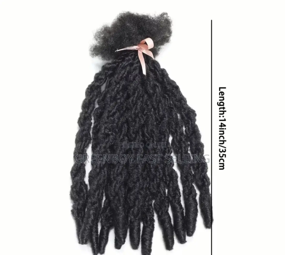 1 Pack 12 Strands Double Twisting Locs Black for Men