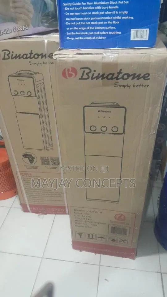 Binatone Hot and Cold Water Dispenser With Storage Cabinet-Low Watt