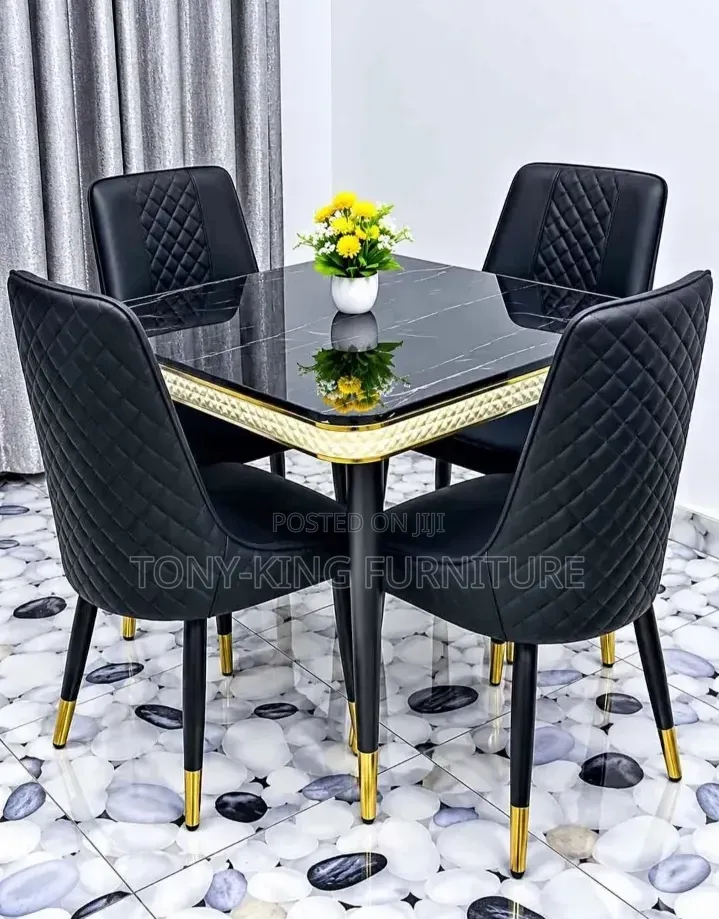 Dining Space With This Beautiful Luxury 4-Seater Dining Set