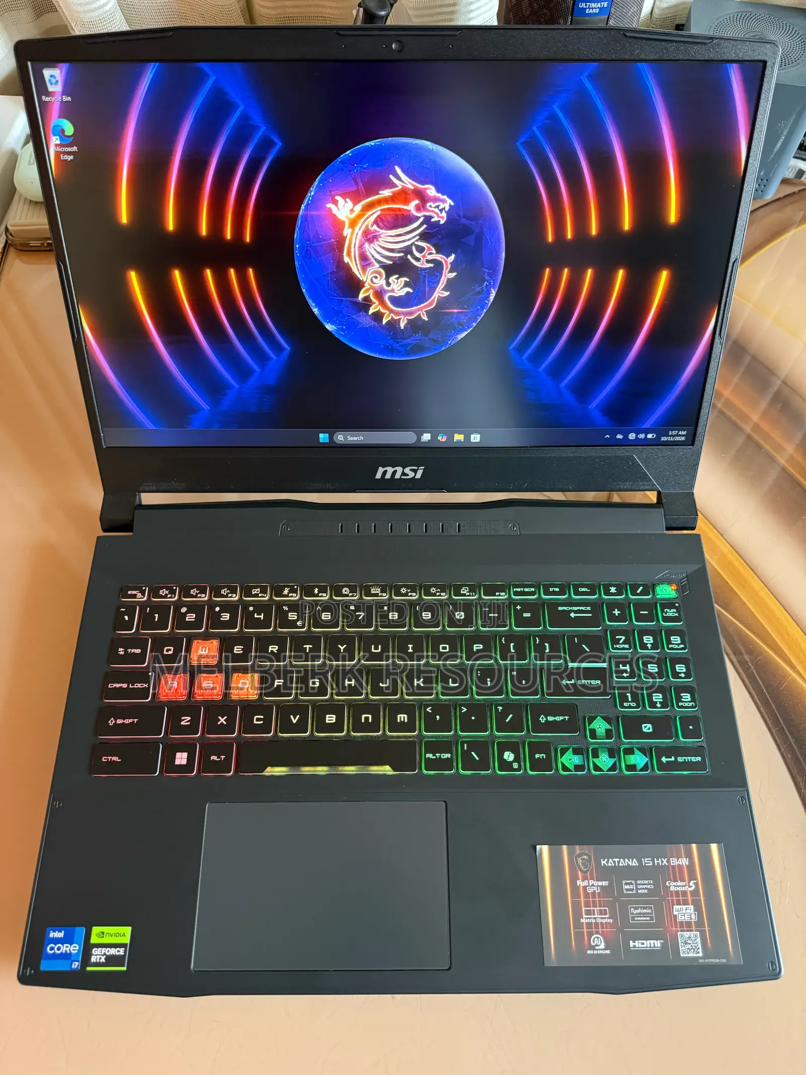 Laptop MSI Katana 15 16GB Intel Core i7 SSD 512GB