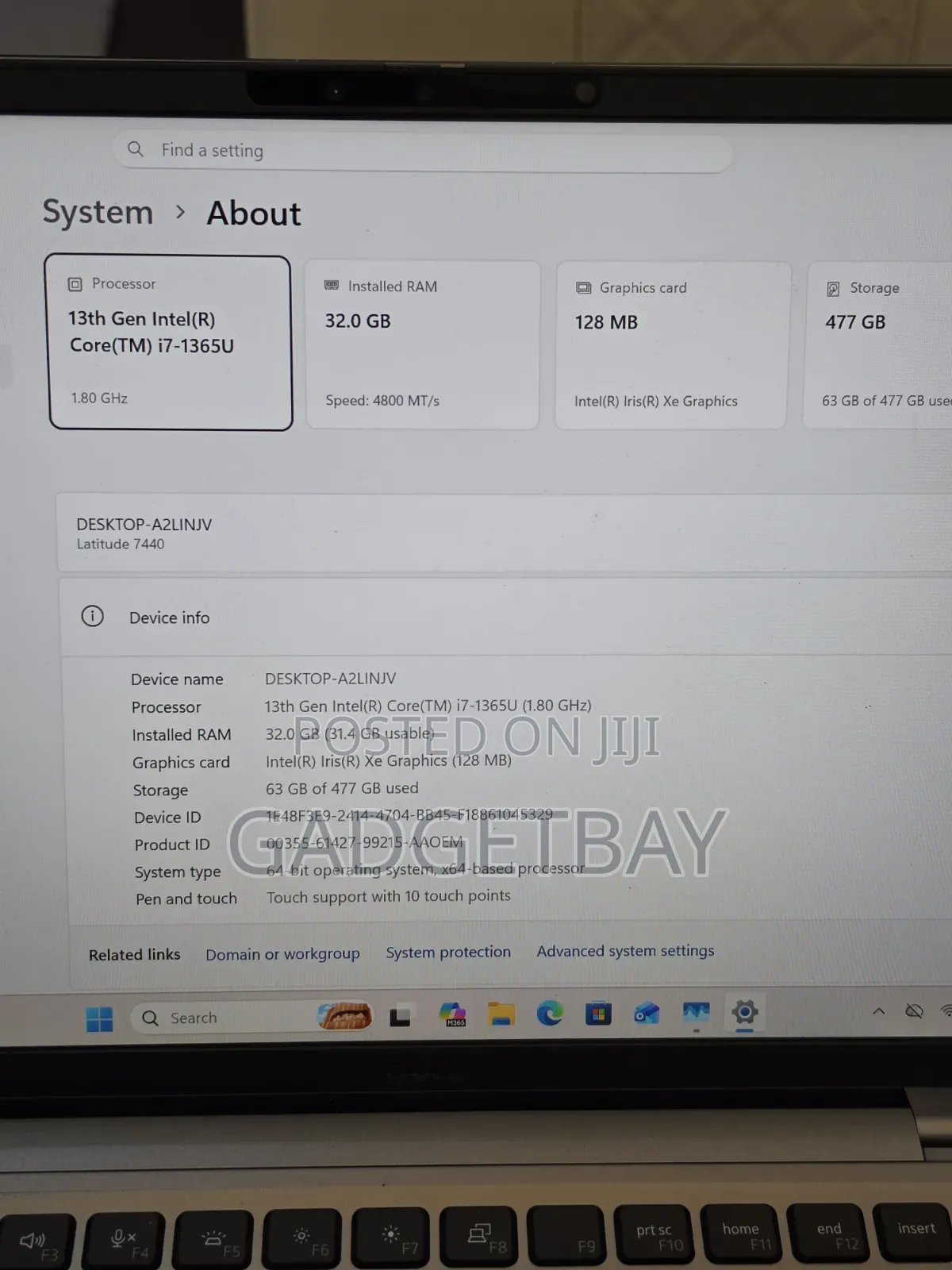 Laptop Dell Latitude 7440 32GB Intel Core i7 SSD 512GB