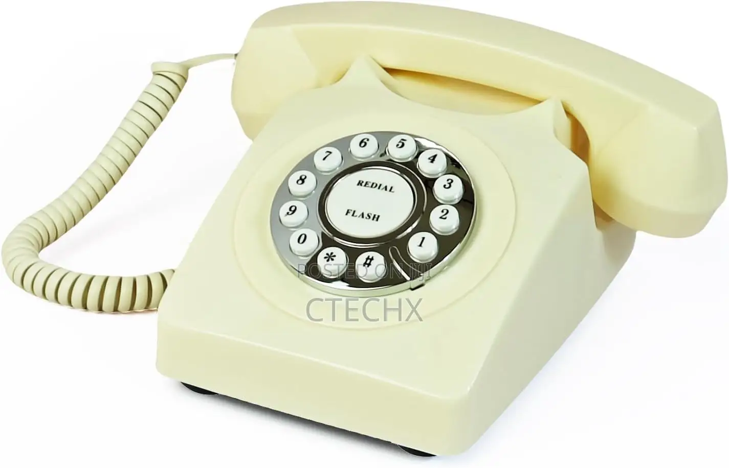 TelPal Corded Landline Phone, Classic Vintage Old Fashion Telephone