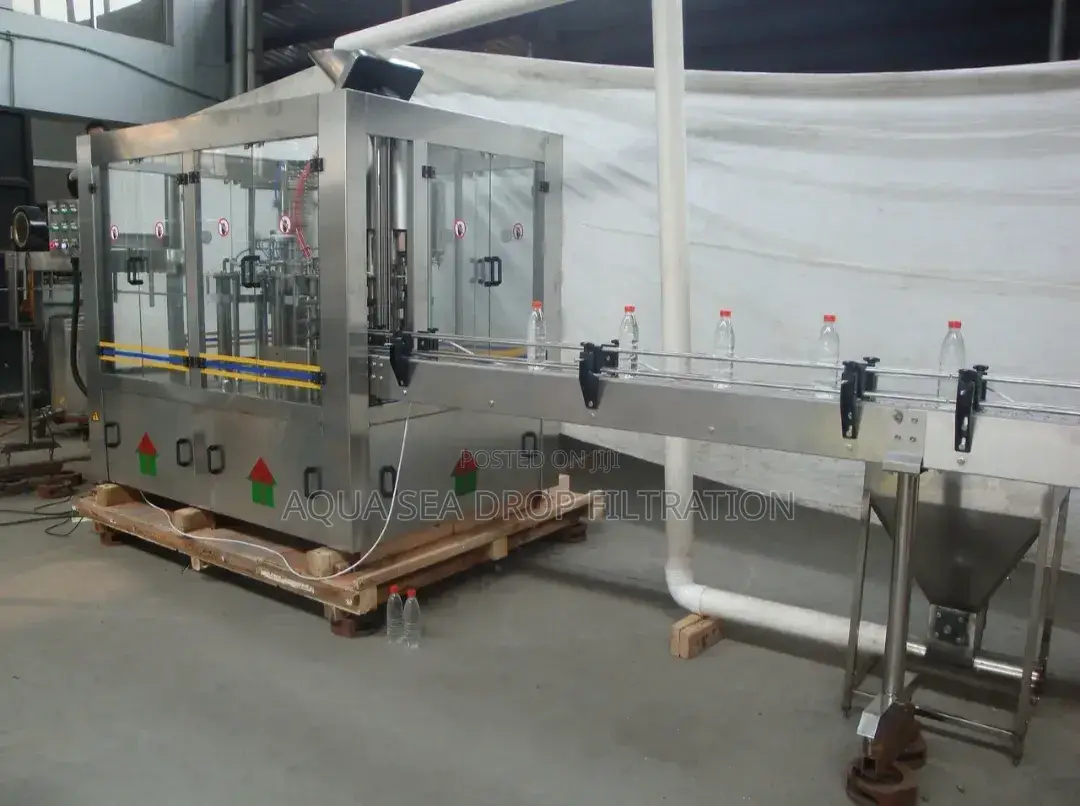 Automatic Bottle Water Machine: 3-in-1 (Washing, Filling, and Capping)