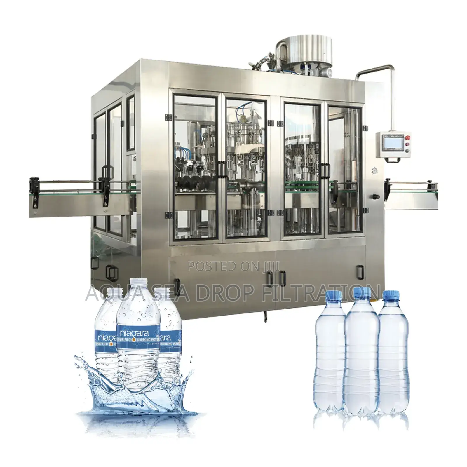 Automatic Bottle Water Machine: 3-in-1 (Washing, Filling, and Capping)