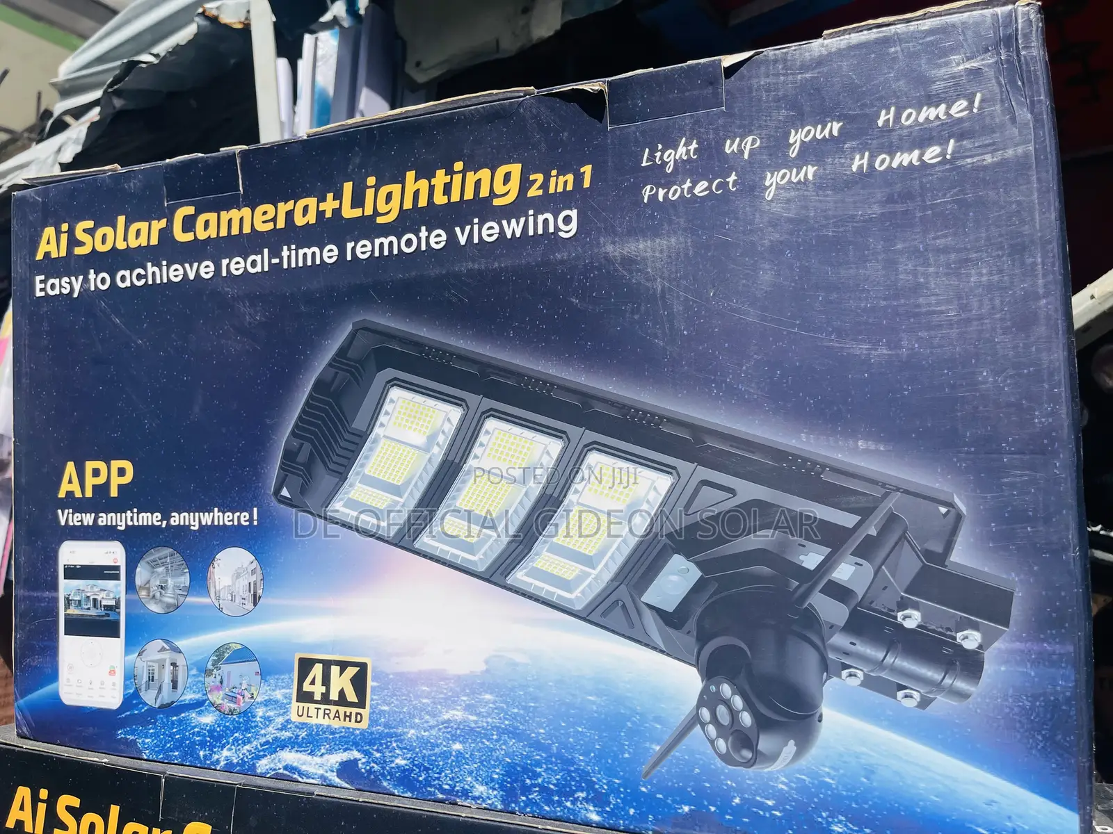 Single Lense Camera and Solar Street Light (2in1)