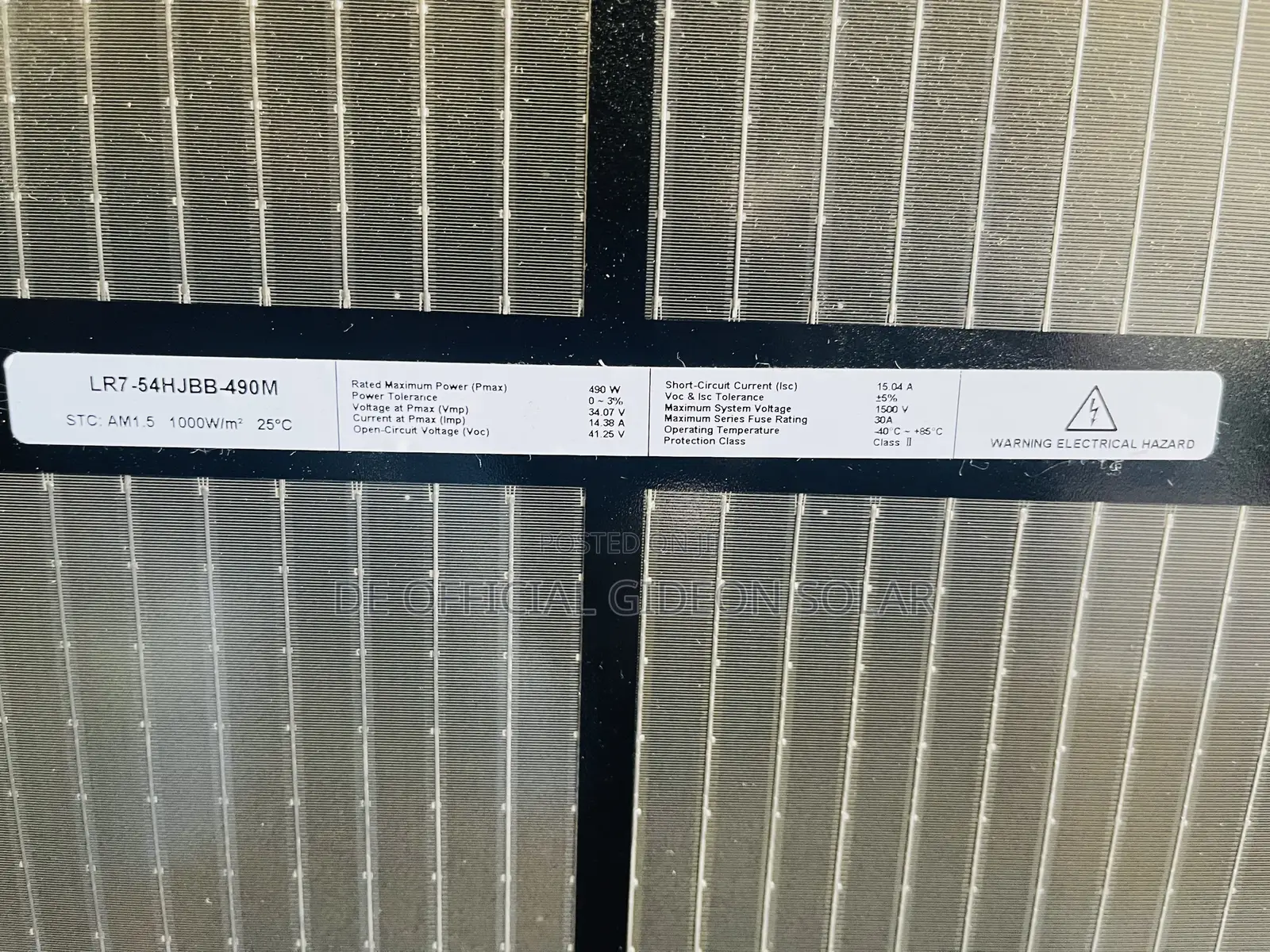 490w-500w Bifacial Halfcut Antishade Panel