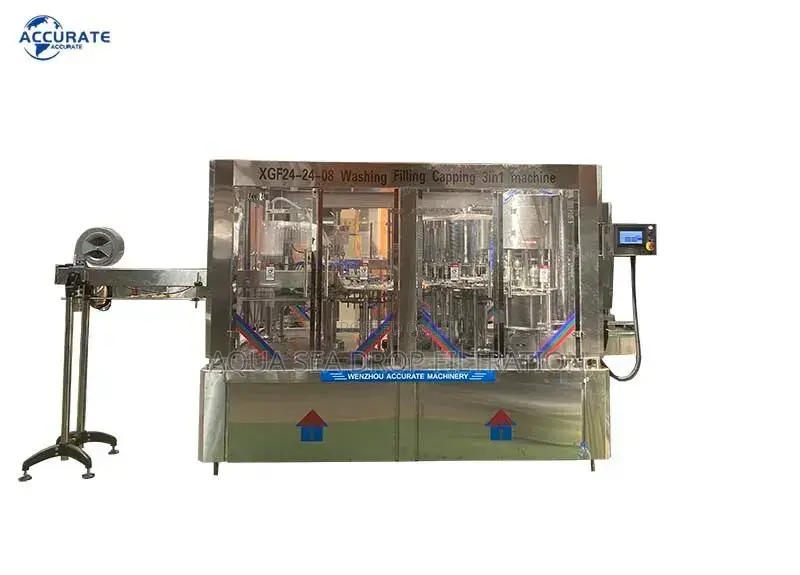 Automatic Bottle Water Machine: 3-in-1 (Washing, Filling, and Capping)
