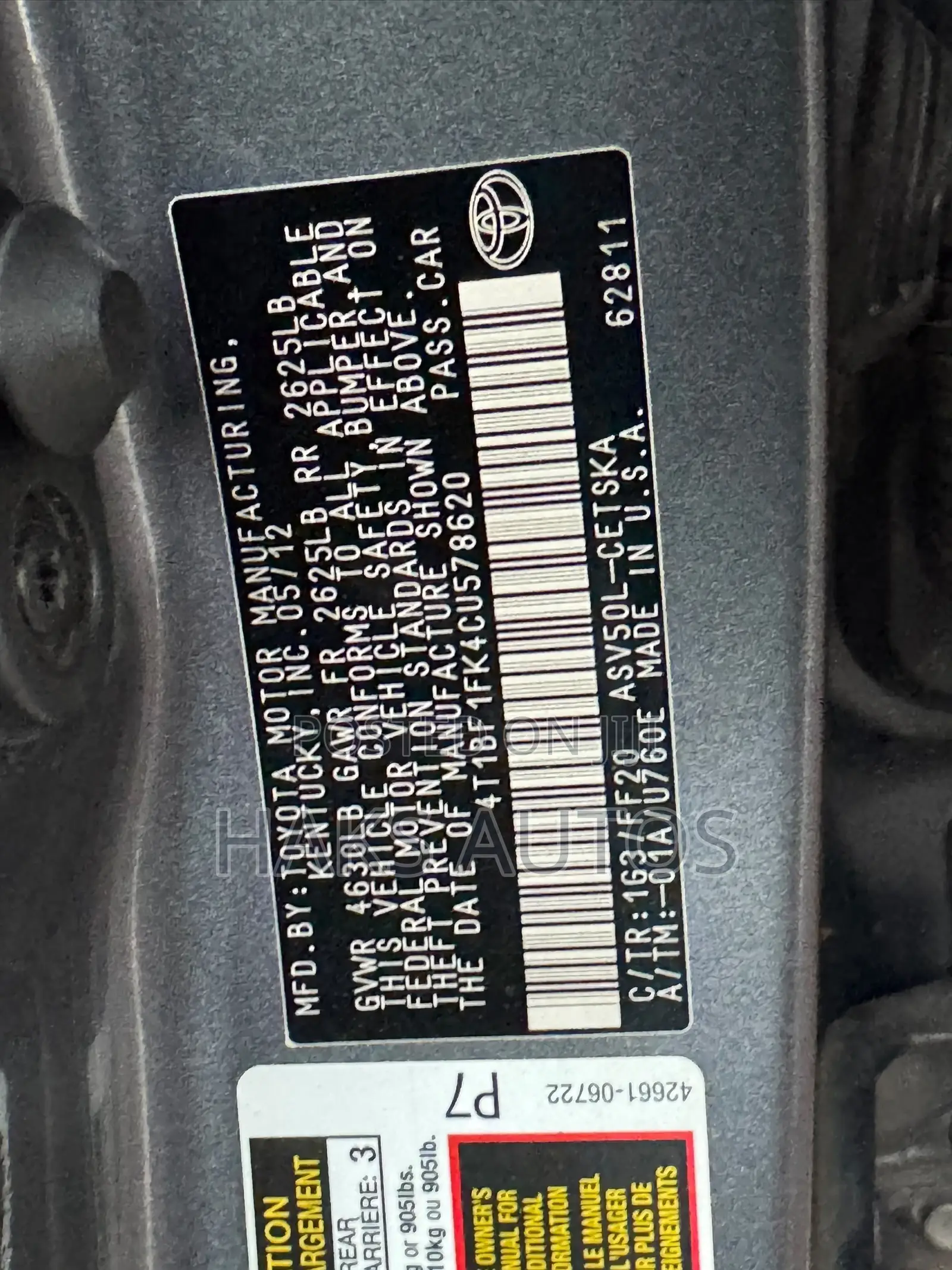 Toyota Camry 2012 Gray