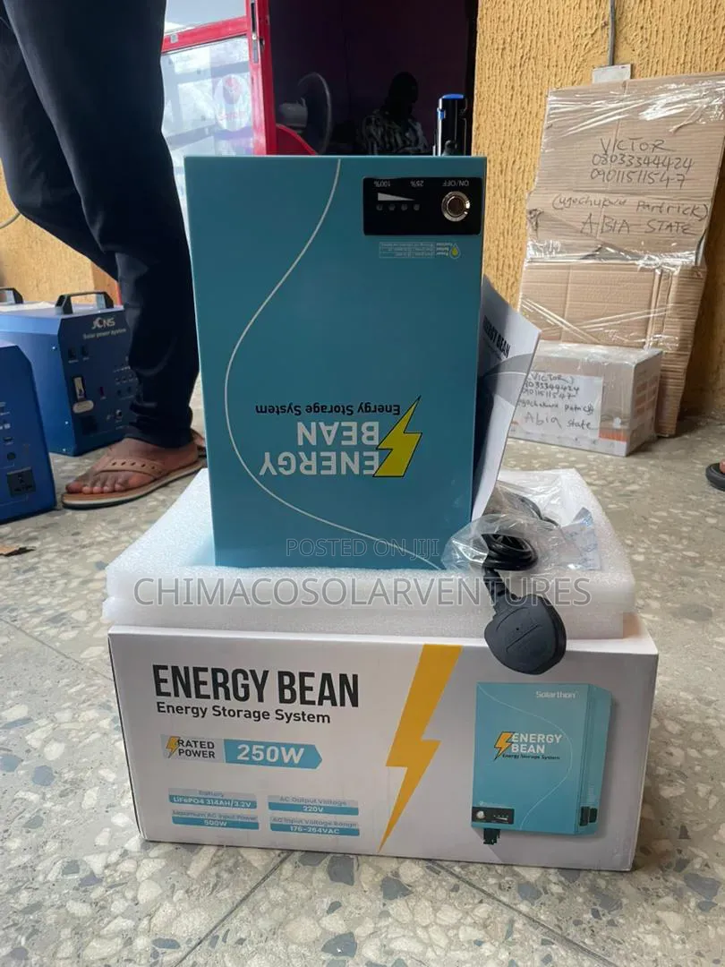 Energy Bean 250W Portable Solar Inverter & 1KWh Lithium Storage System