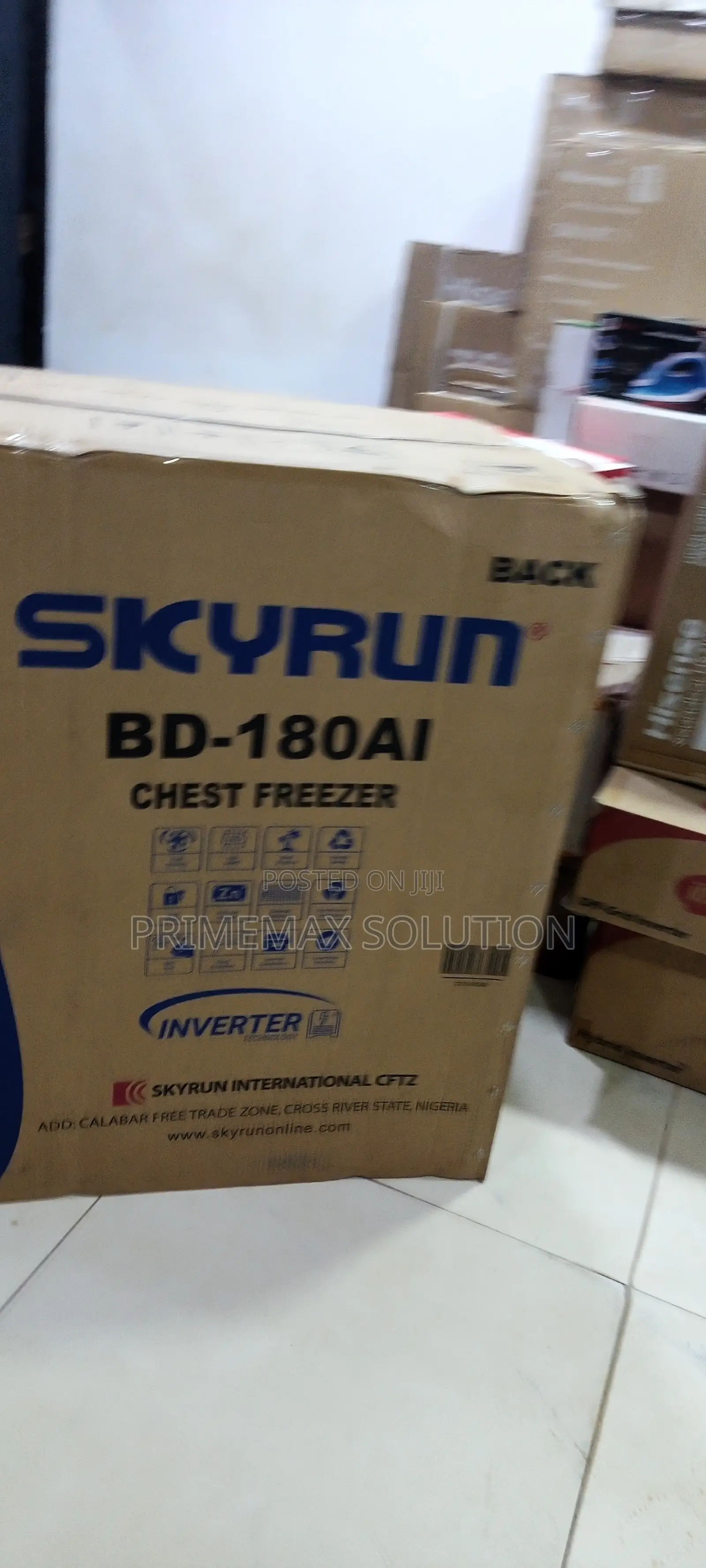 SKYRUN 180AI - 145 Litres FREEZER of Peace of Mind