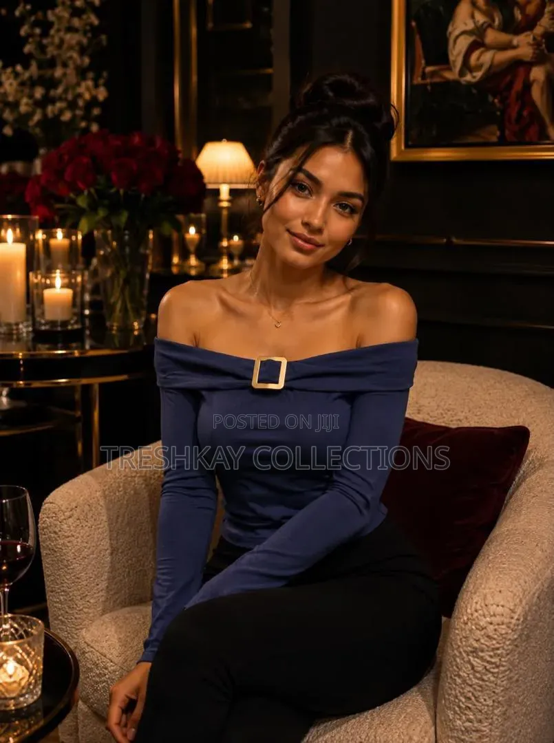 New Trends Off Shoulder Long Sleeve Top