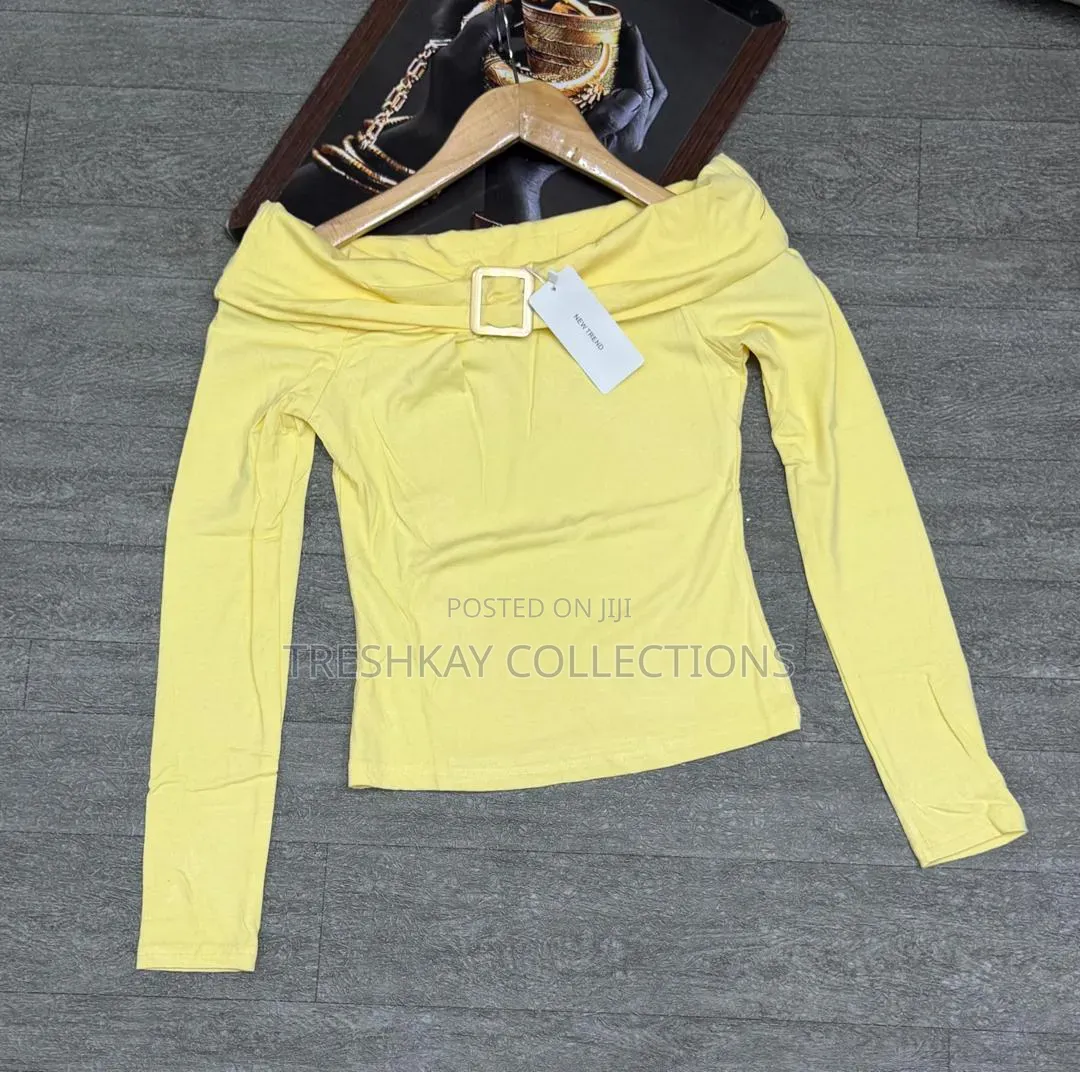 New Trends Off Shoulder Long Sleeve Top