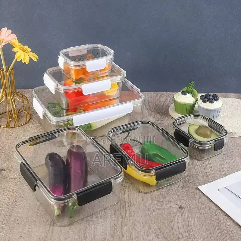 5pcs Acrylic Food Storage Containers