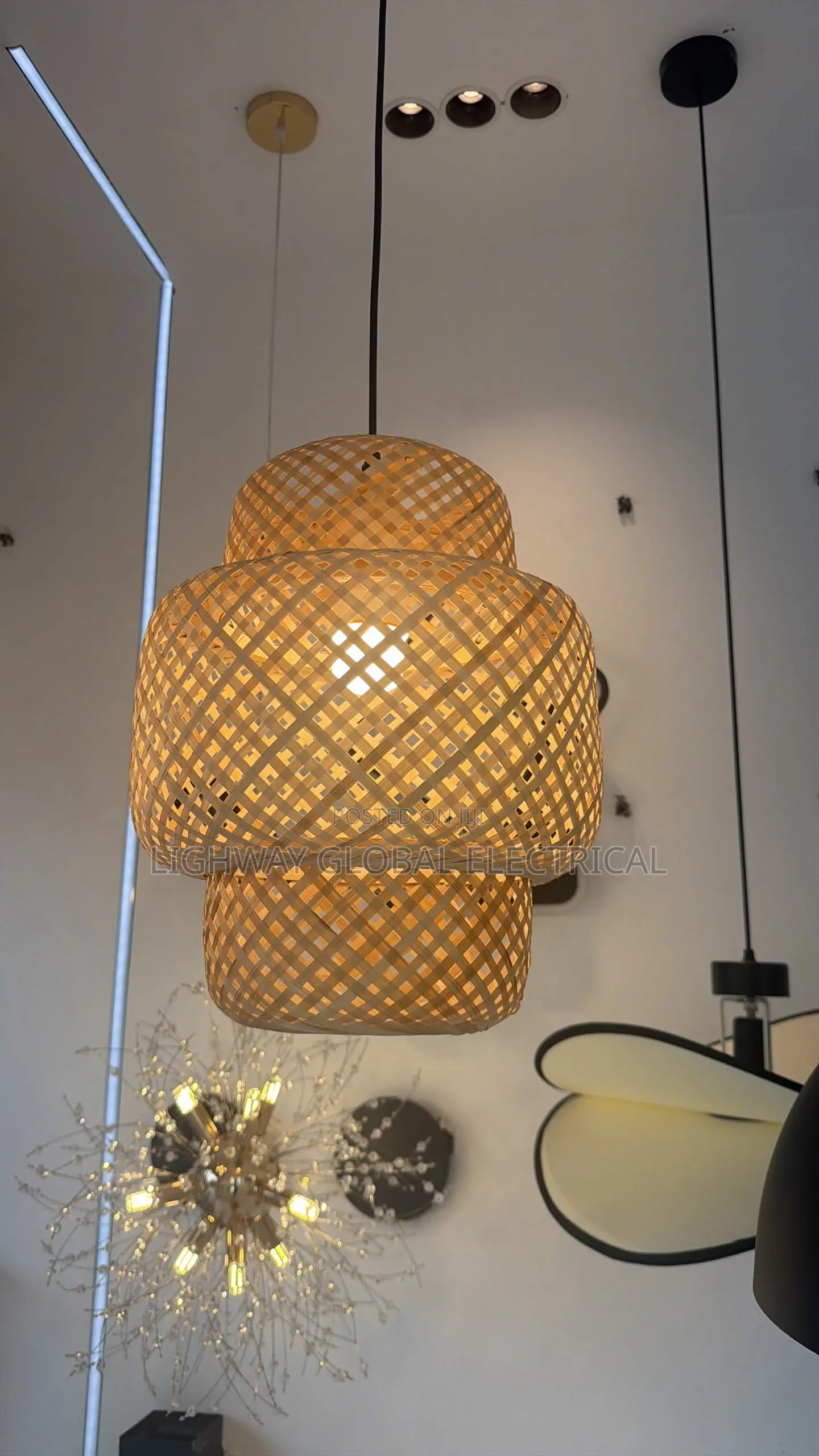 Post Modern Vintage Hand Made Basket Luxury Pendant