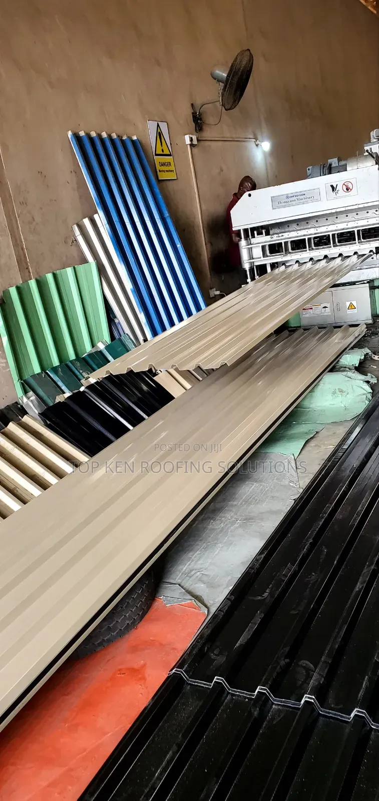 0.45mm Grey Beige Longspan Aluminium Roofing Sheets for Sale