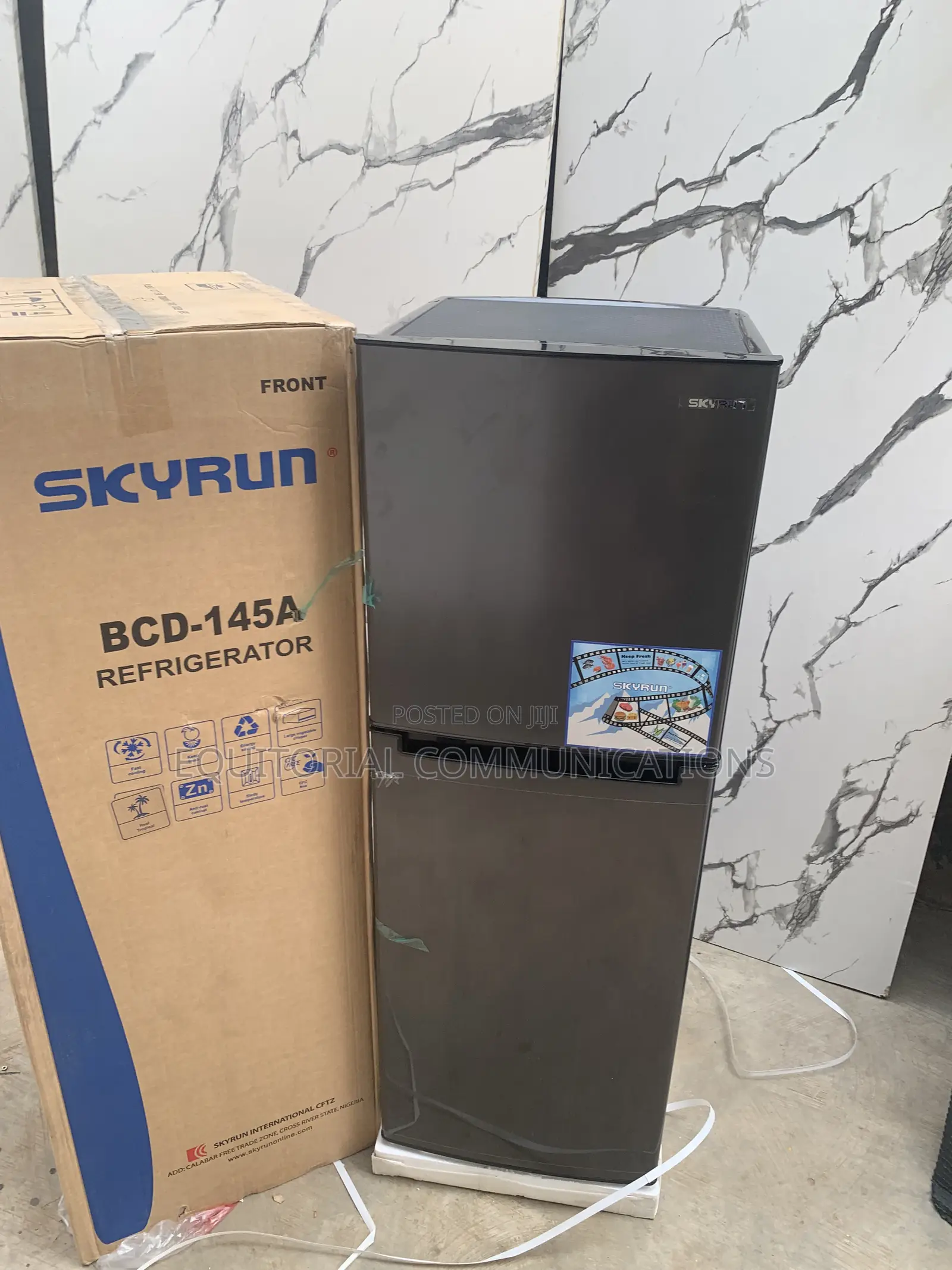 SKYRUN 145L Double-Door Fridge for Fresh Food and Frozen Essentials