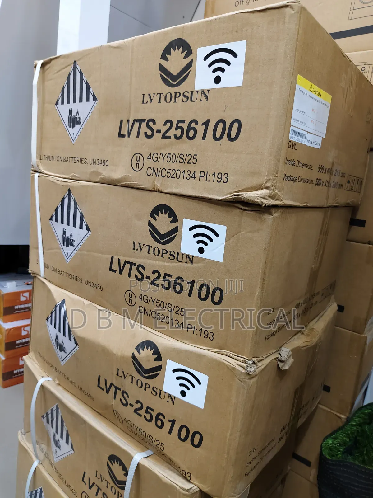 LVTOPSUN 2.5kwh 24v Solar Lithium Battery