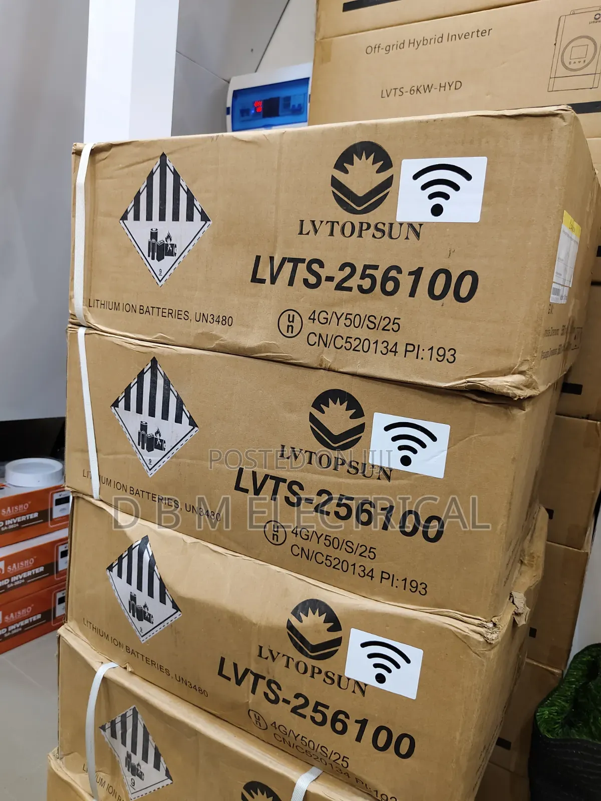 LVTOPSUN 2.5kwh 24v Solar Lithium Battery