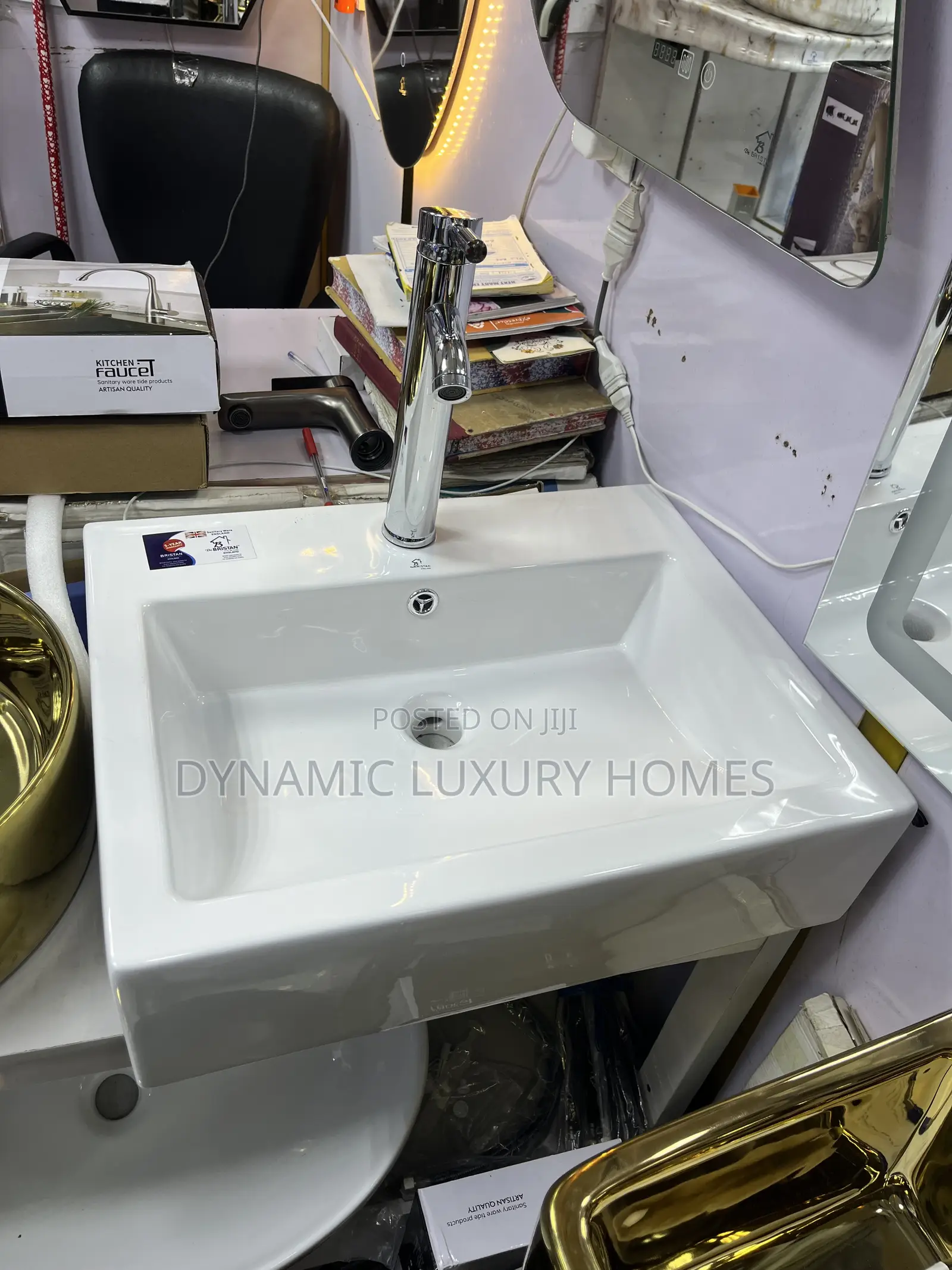 White England Big Countertop Wash Hand Basin