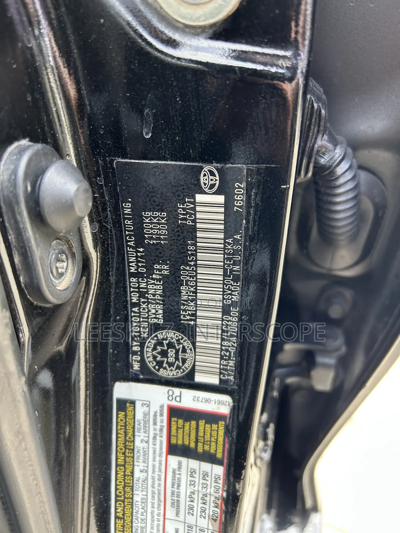 Toyota Camry 2014 Black
