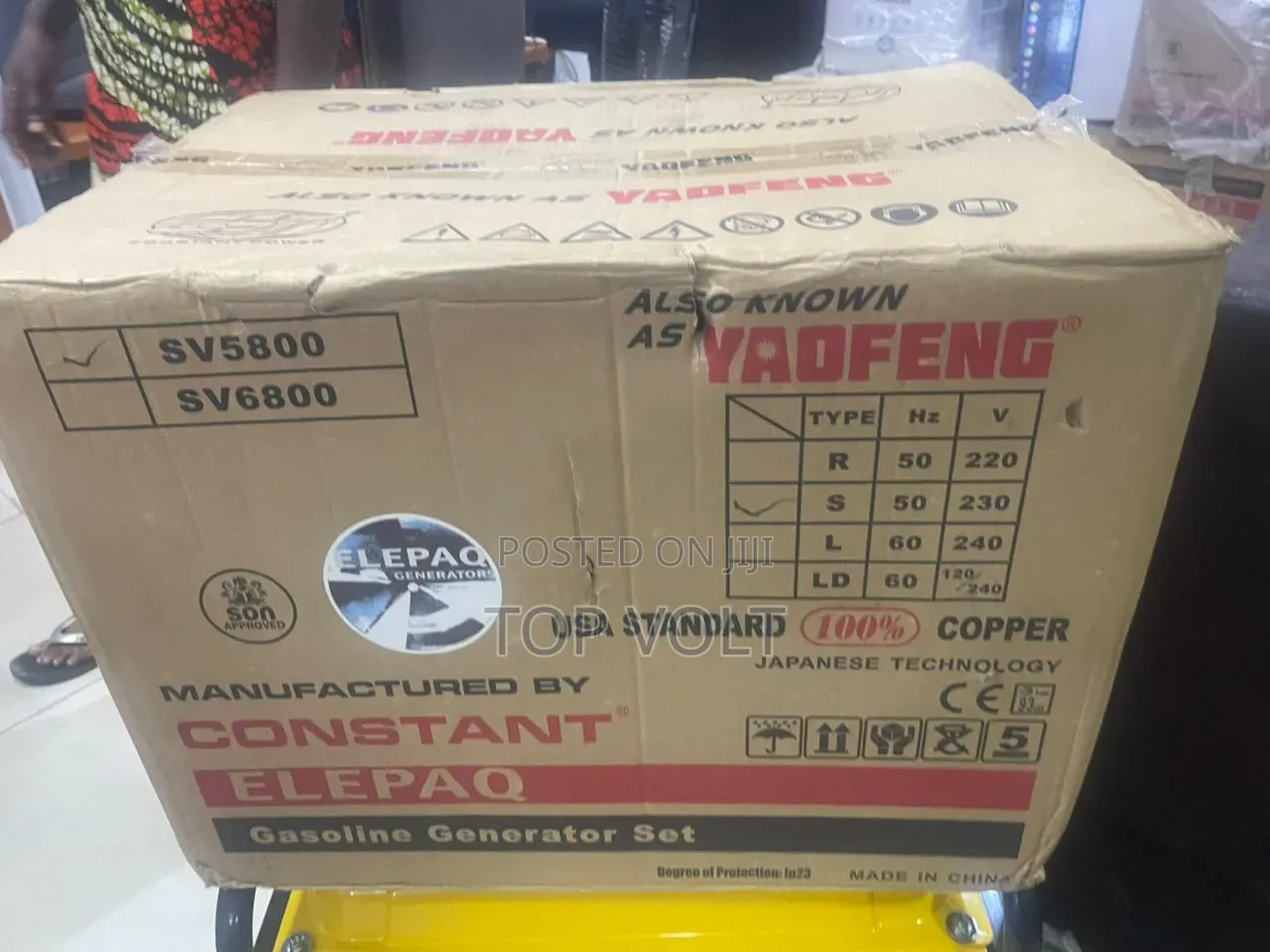 Elepaq Constant 3.5KVA Petrol Generator SV5800
