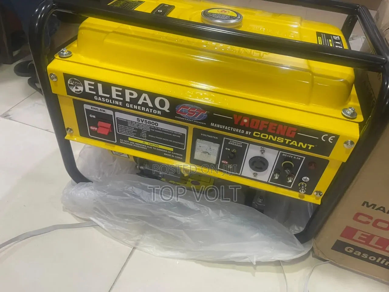 Elepaq Constant 3.5KVA Manual Start Generator SV5800