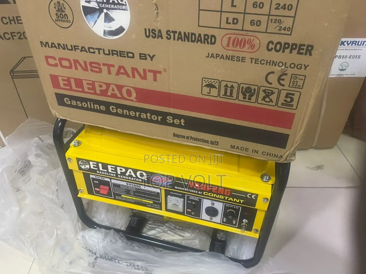 Elepaq 3.5KVA SV5800 Manual Start Power Generator