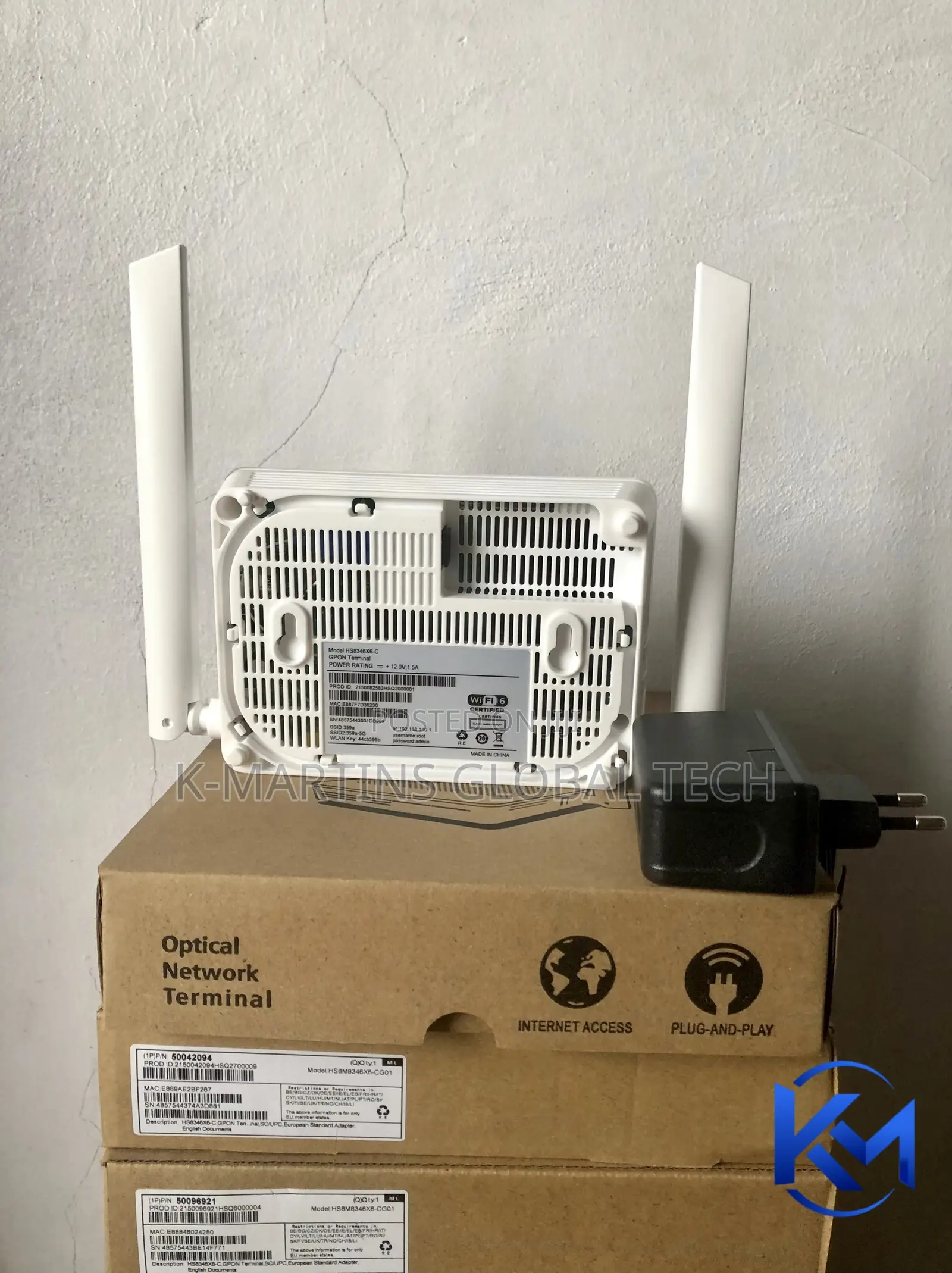 Huawei HS8346X6-CG01 Wi-Fi 6 GPON Fibre Router ONT
