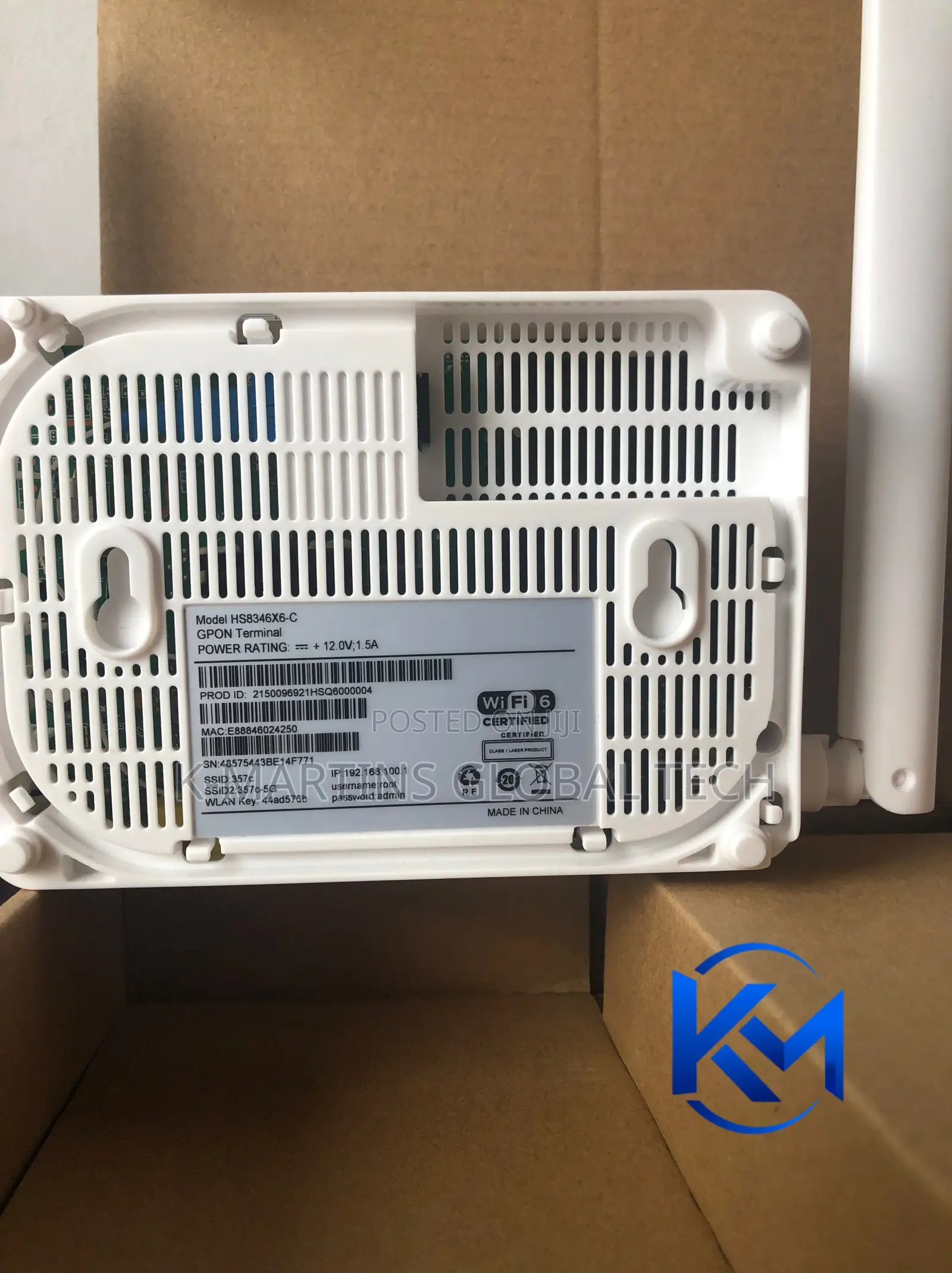 Huawei HS8346X6-CG01 Wi-Fi 6 GPON Fibre Router ONT