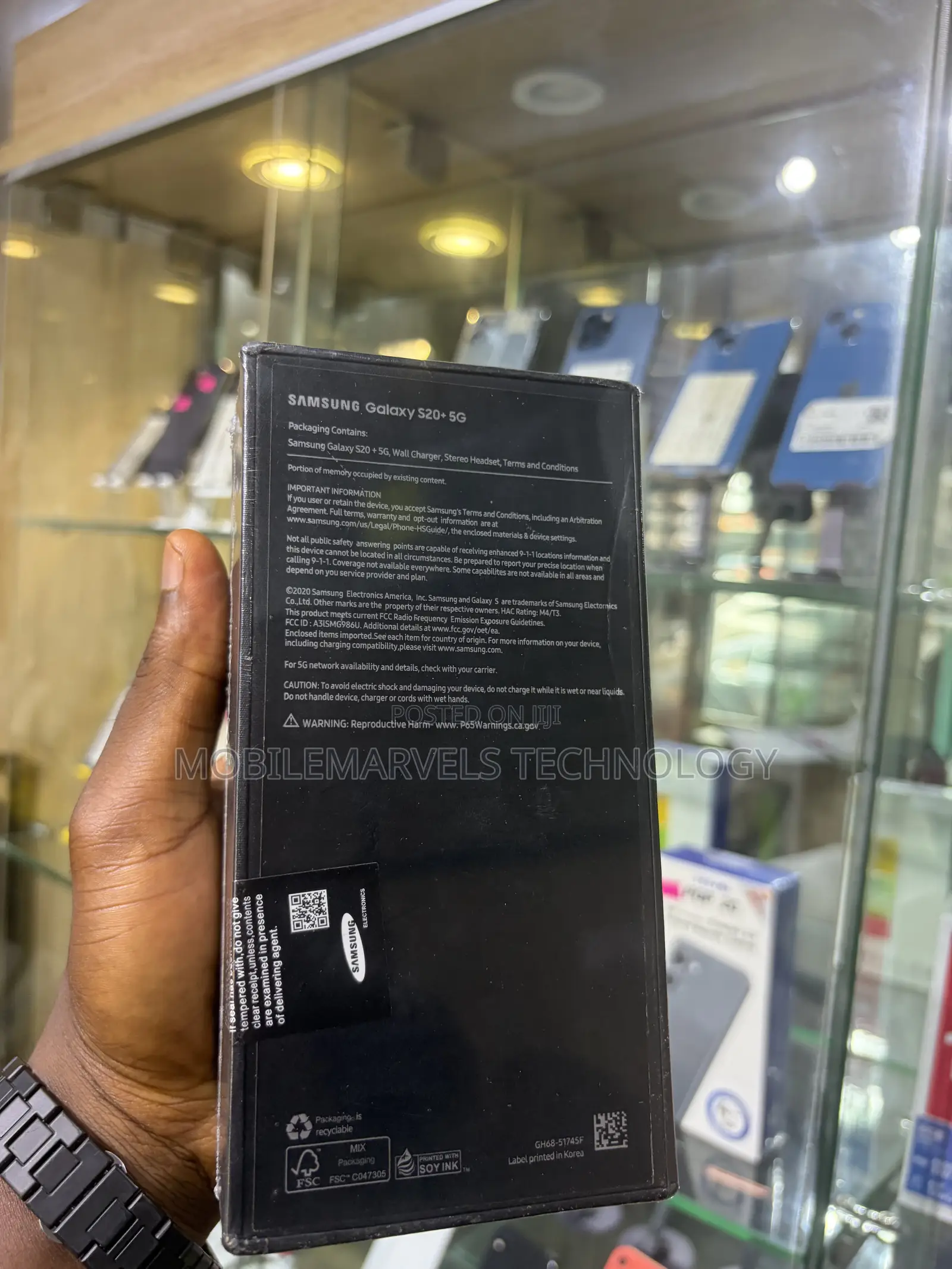 New Samsung Galaxy S20+ 128 GB Blue