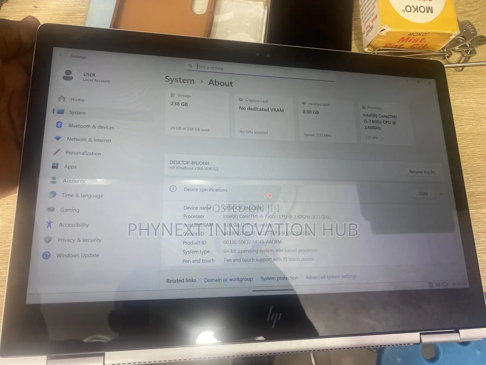 Laptop HP EliteBook X360 1030 G2 8GB Intel Core i5 SSD 256GB