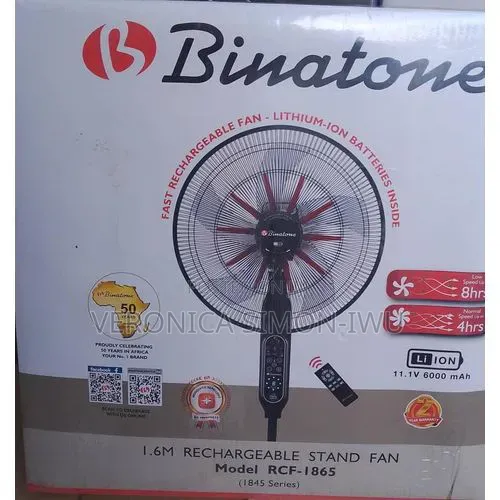 Binatone Rechargeable Fan Model:RCF-1865
