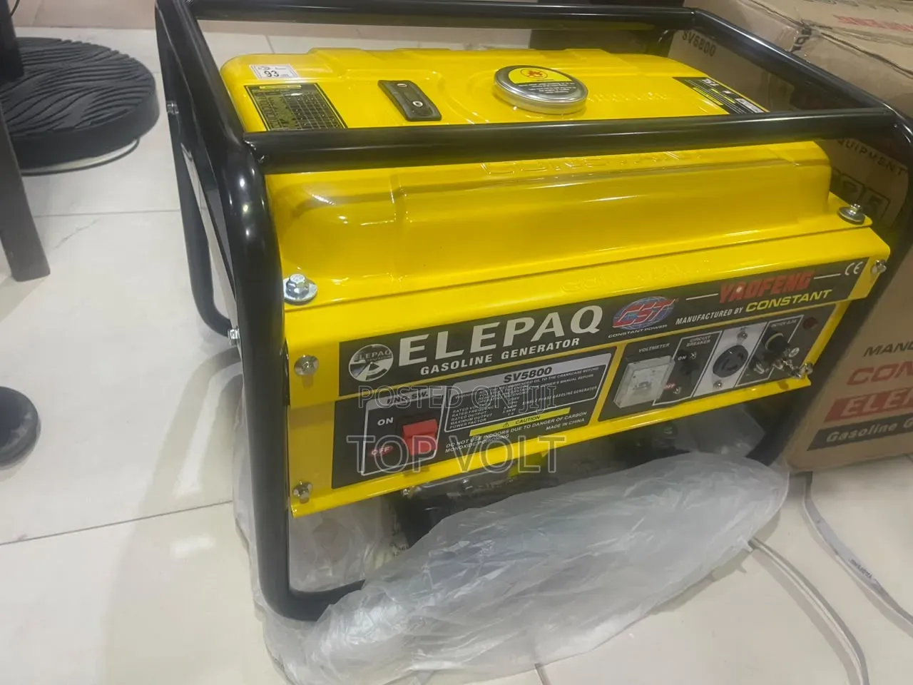 Elepaq SV5800 Manual Generator for Home Appliances