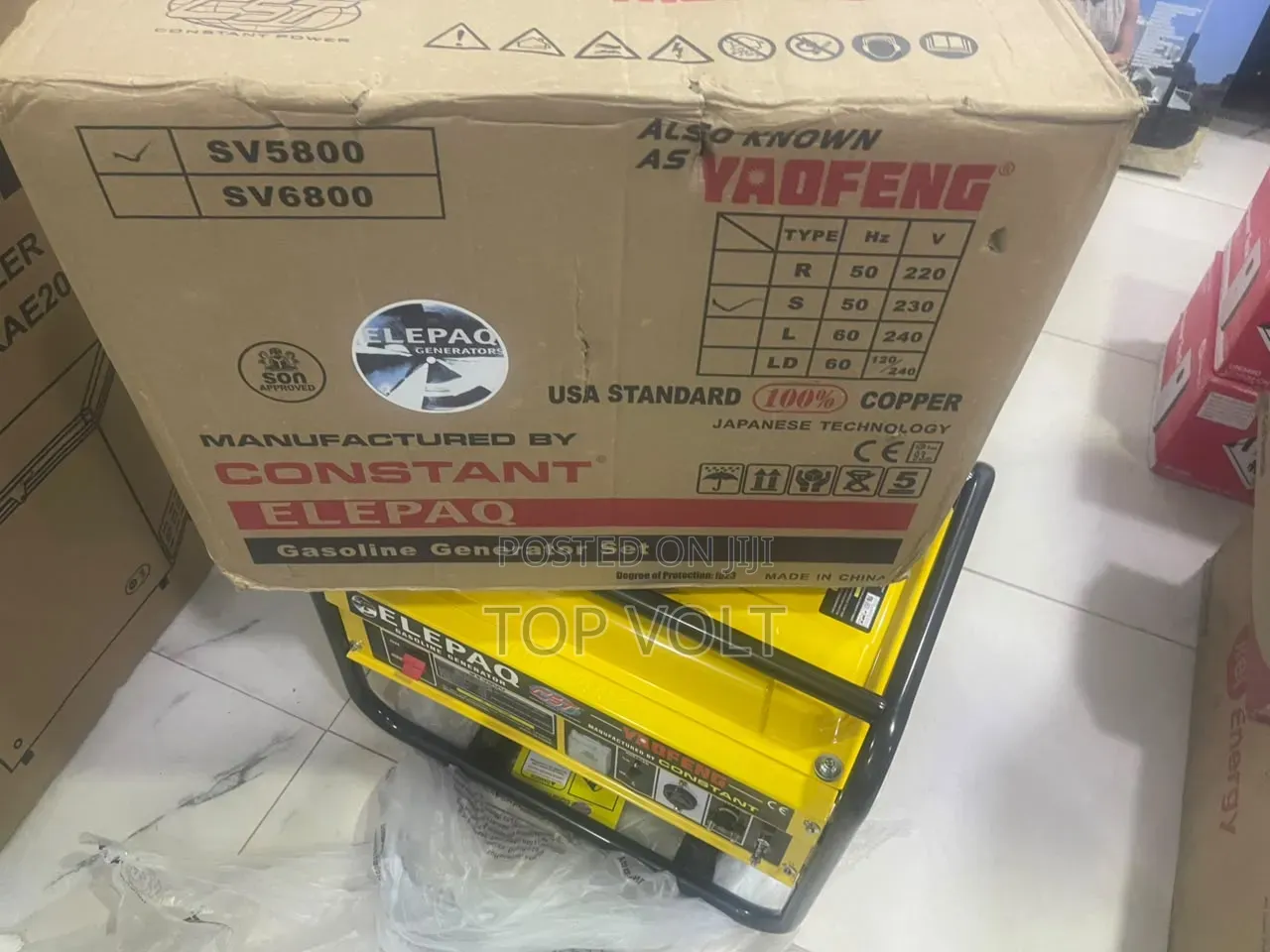 Elepaq 3.5KVA SV5800 Petrol Generator for Home Use