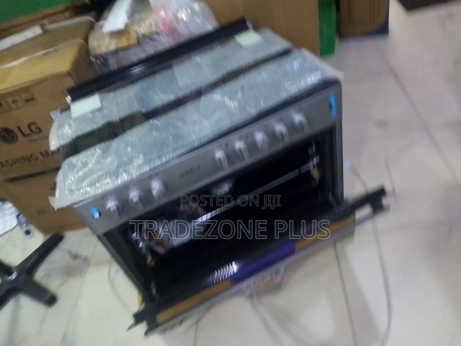 Shop Maxi 6090 Gas Cooker With Hot Plate in Grey
