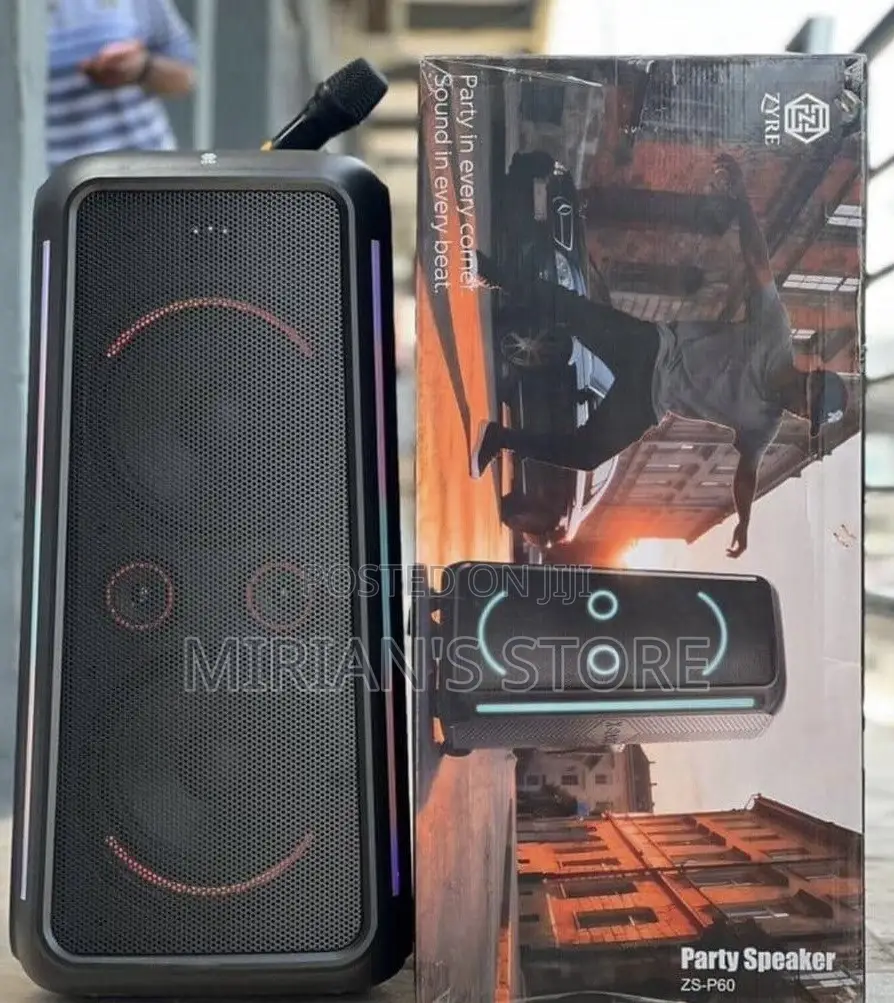 ZYRE ZS-P60 High Bass Rechargeable Party Speaker With Wireless Mic