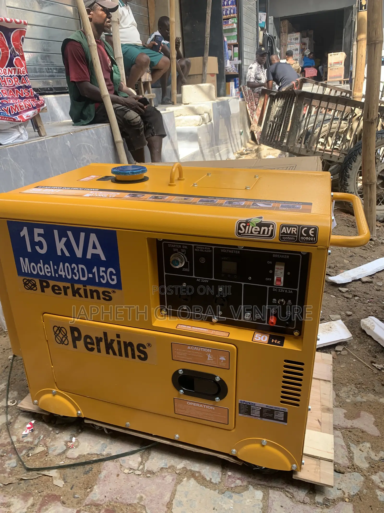 Original Perkins 15kVA Soundproof Diesel Generator – Model 403d-15g