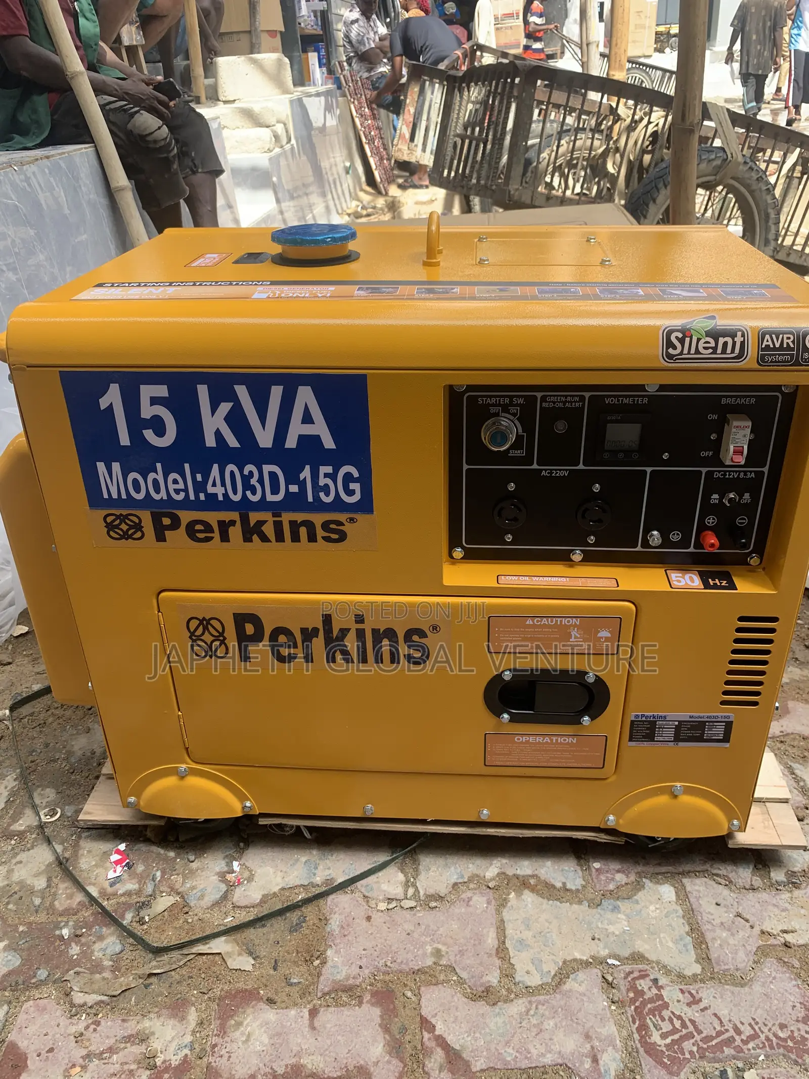 Original Perkins 15kVA Soundproof Diesel Generator – Model 403d-15g