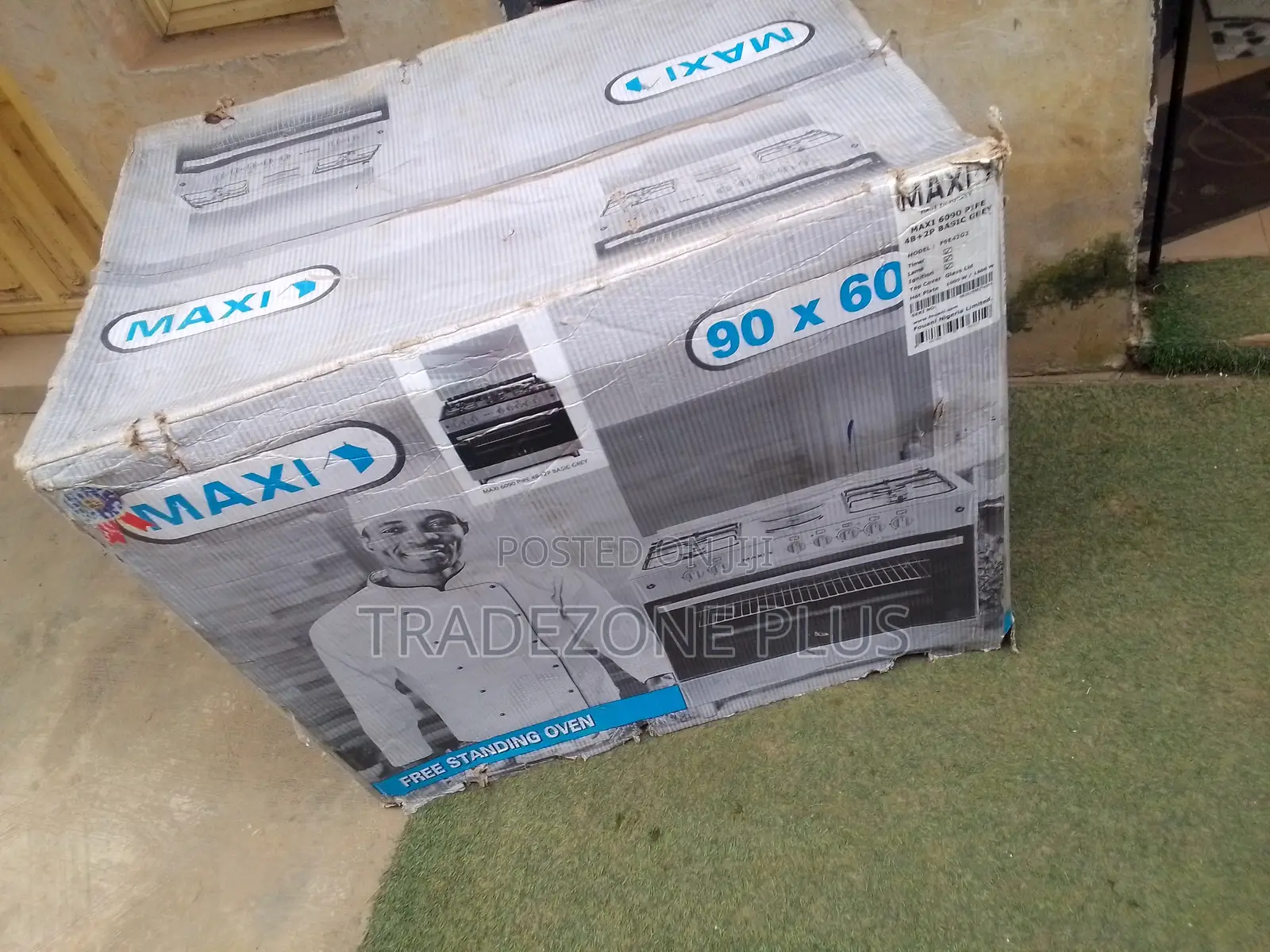 Order Maxi Basic Grey 6090 Gas Cooker With Hot Plate