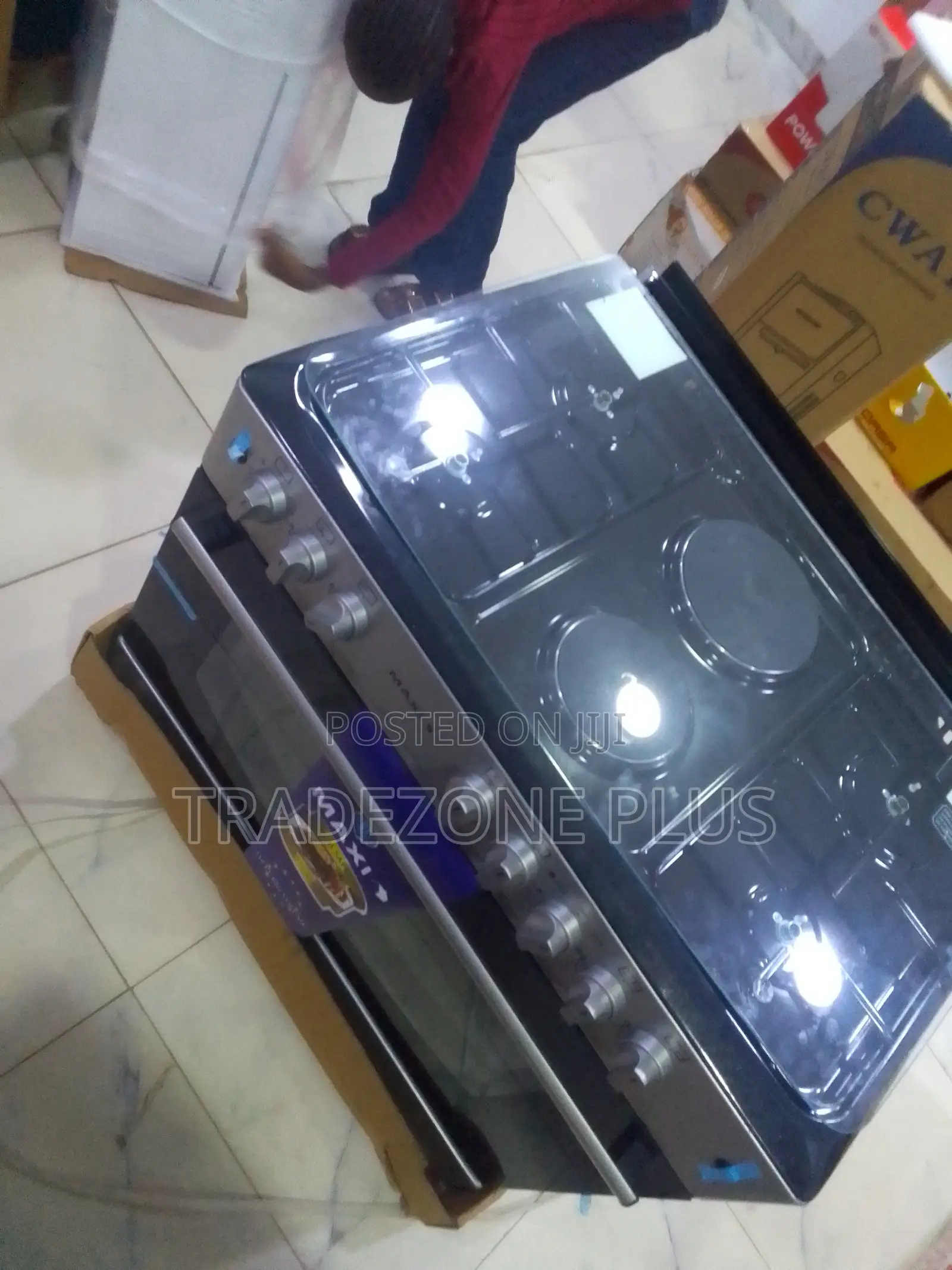 Maxi 6090 Gas Cooker Hot Plate Combo 4B 2P