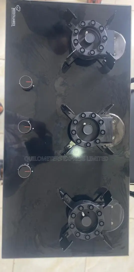 MEESTAJAMES 3 Burner Built-in Gas Hob (Glass Top)