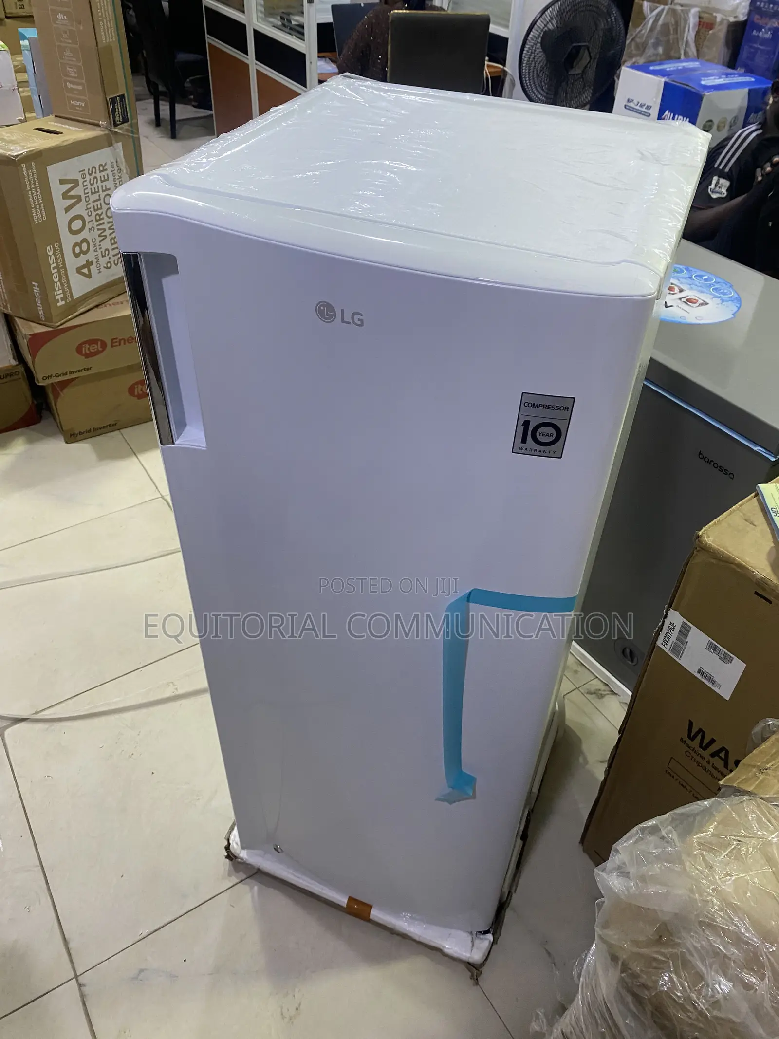 LG GN-304SQBR Upright Freezer 168 Litres