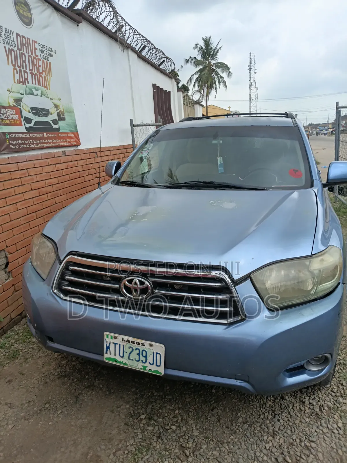Toyota Highlander V6 2009 Blue