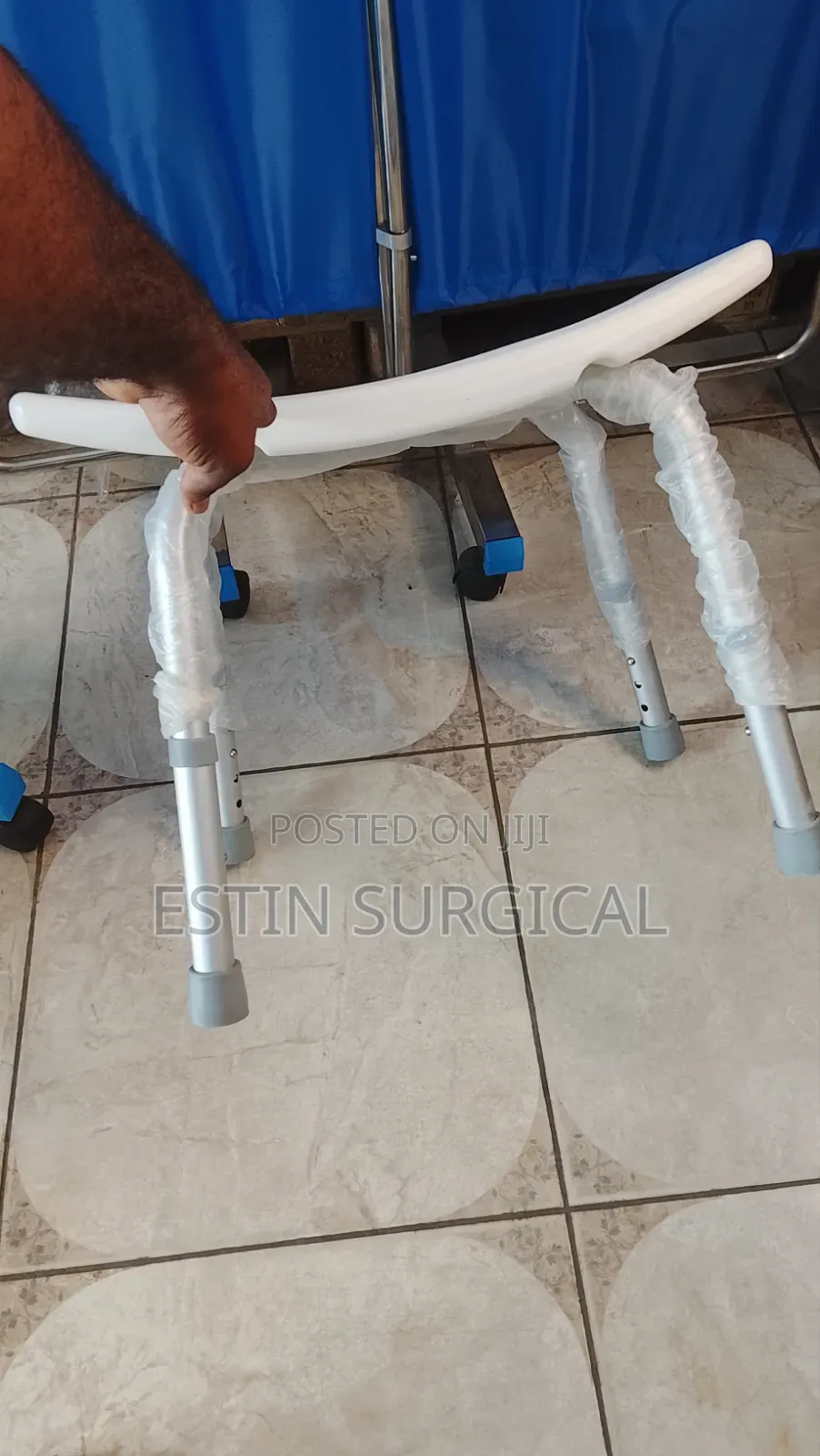 Bathing Chair Without Backrest by Estin