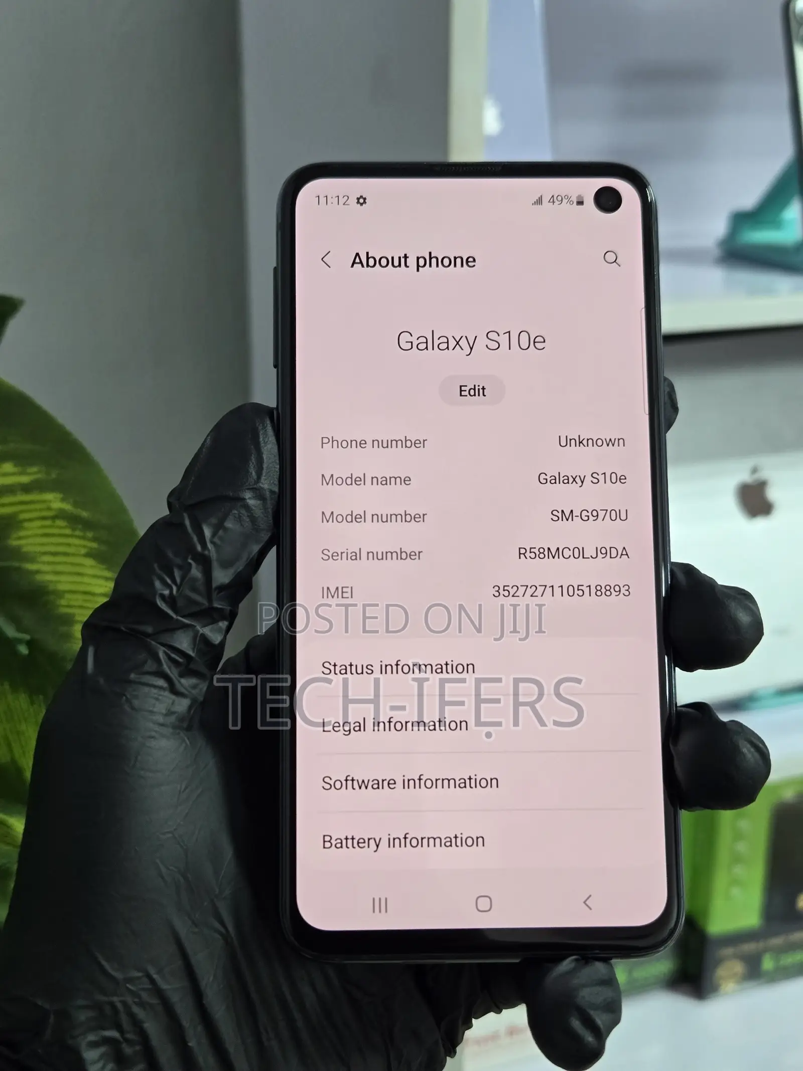 Samsung Galaxy S10e 128 GB Black